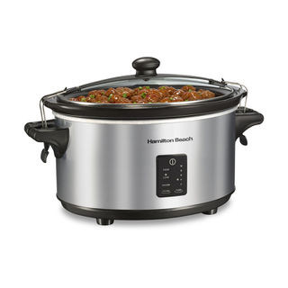 Programmable Stay or Go&reg; Slow Cooker, Silver (33676)