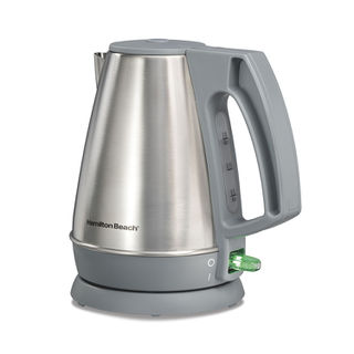 1 Liter Electric Kettle, Gray & Stainless (41065)