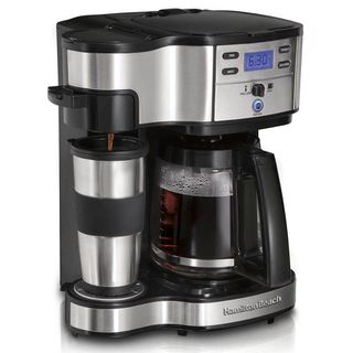 2-Way Coffee Maker, Single-Serve &12 Cup Carafe, Stainless (49980RG)