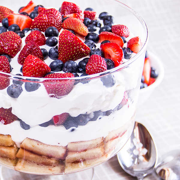 Recipe for Red, White and Blue Trifle