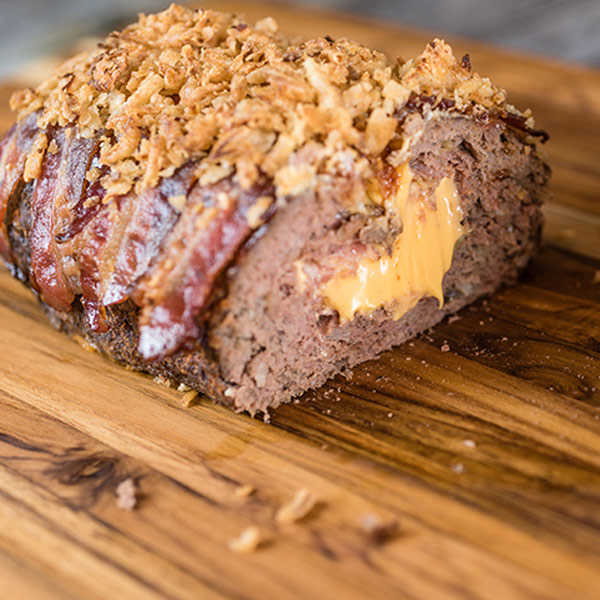 Recipe for Slow Cooker Bacon Cheeseburger Meatloaf