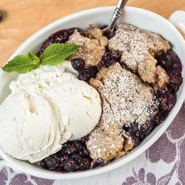 Recipe for Slow Cooker Blueberry Cobbler