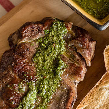 Recipe for Sous Vide Steak with Chimichurri Sauce