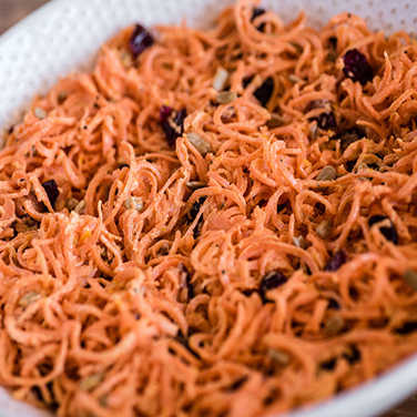 Recipe for Spiralizer Orange Ginger Carrot Slaw