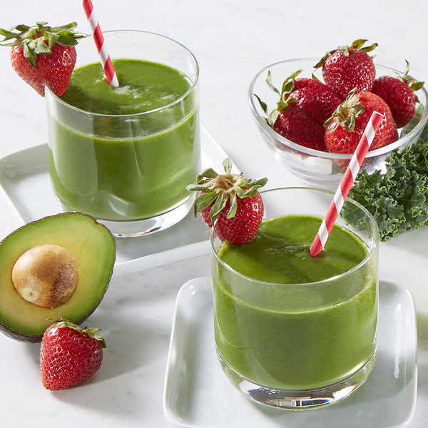 Recipe for Strawberry Green Juice Smoothie