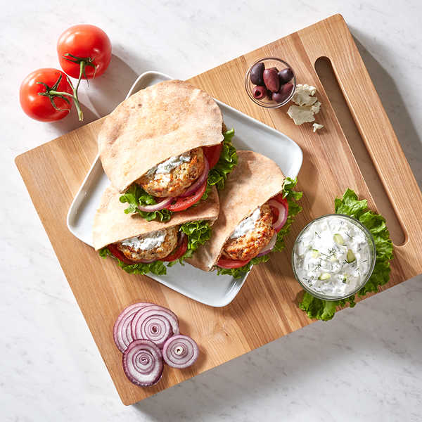Recipe for Air Fryer Greek-Inspired Turkey Burgers