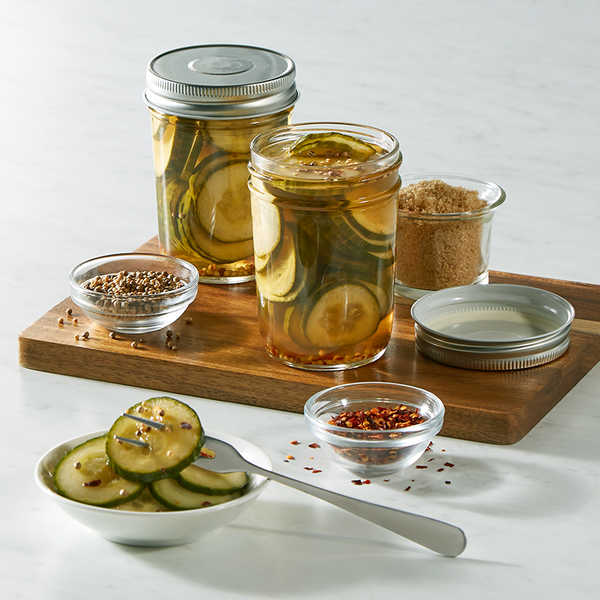 Recipe for Refrigerator Bread and Butter Pickles 