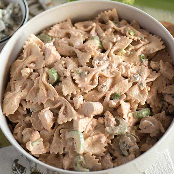 Recipe for Buffalo Chicken Pasta Salad 