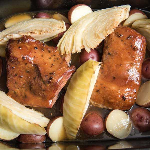 Recipe for Roaster Oven Corned Beef, Cabbage, and Potatoes