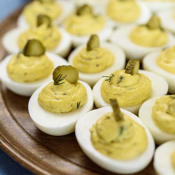 Recipe for Dill Pickle Deviled Eggs
