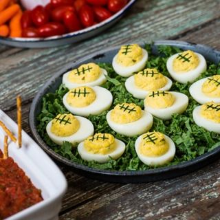  Recipe for Football Deviled Eggs