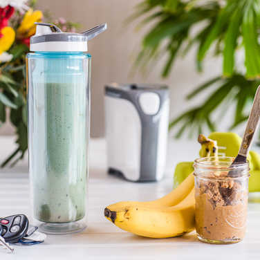 Recipe for Go Sport Peanut Butter and Banana Smoothie