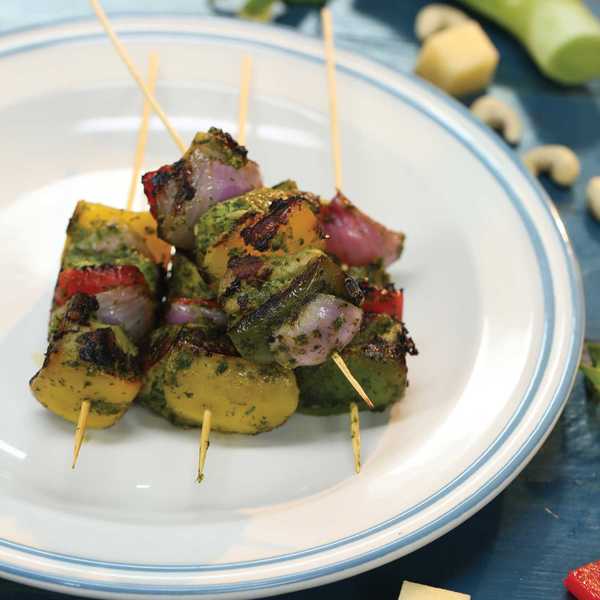 Recipe for Green Chicken Skewers