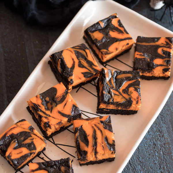 Recipe for Halloween Cheesecake Brownies