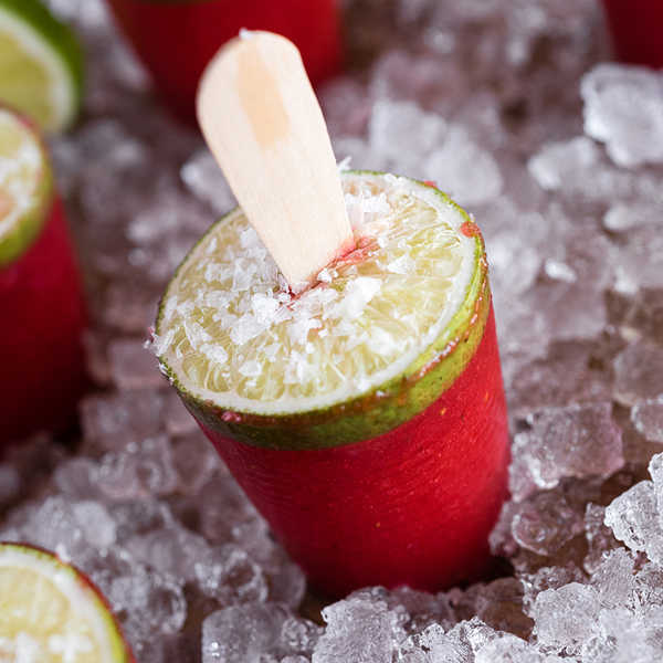 Recipe for Strawberry Margarita Popsicles