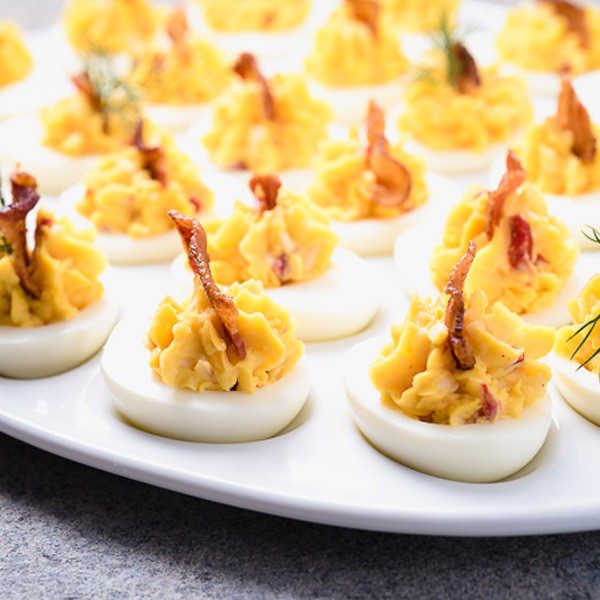 Recipe for Pimento Cheese Deviled Eggs