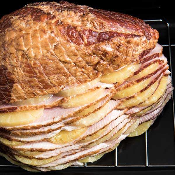 Recipe for Hasselback Ham with Pineapple