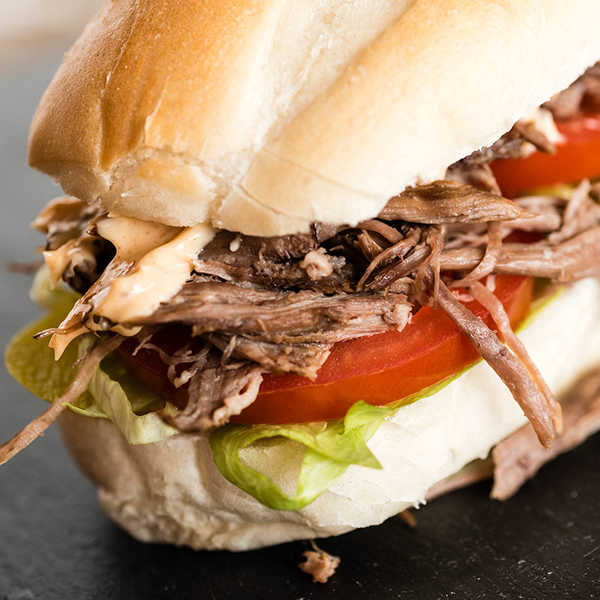 Recipe for Pot Roast Po Boy