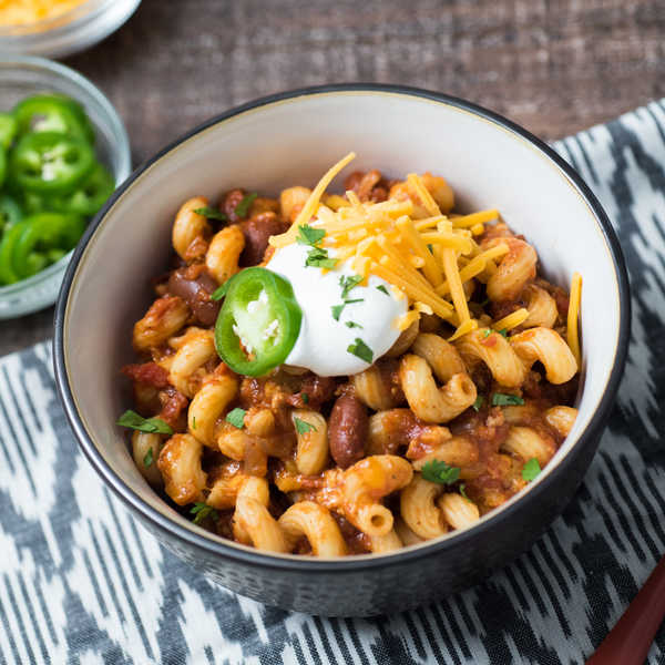 Recipe for Pressure Cooker Chili Mac