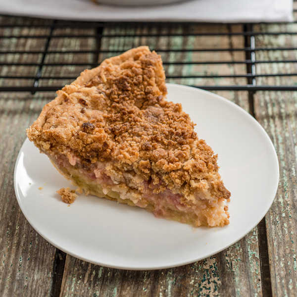 Recipe for Rhubarb Custard Pie
