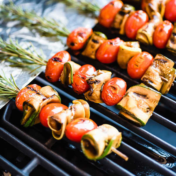 Recipe for Rosemary Skewered Vegetable Kabobs