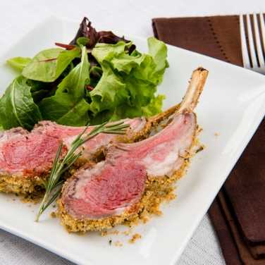 Recipe for Rosemary and Garlic Roasted Rack of Lamb