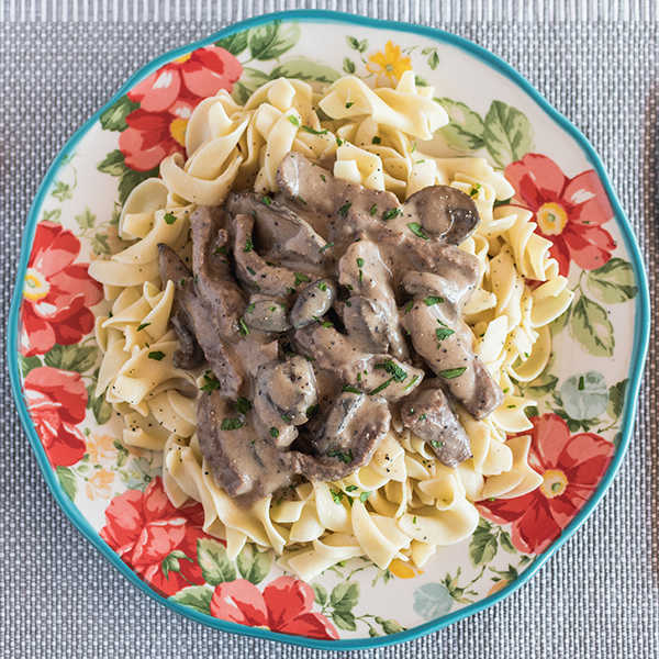 Recipe for Slow Cooker Beef Stroganoff