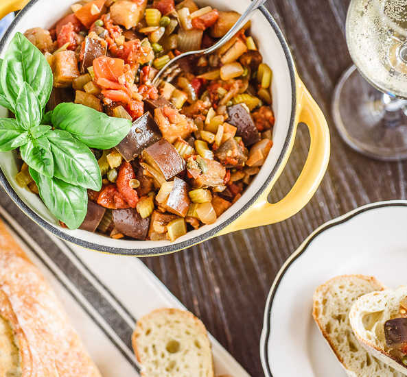 Recipe for Slow Cooker Eggplant Caponata