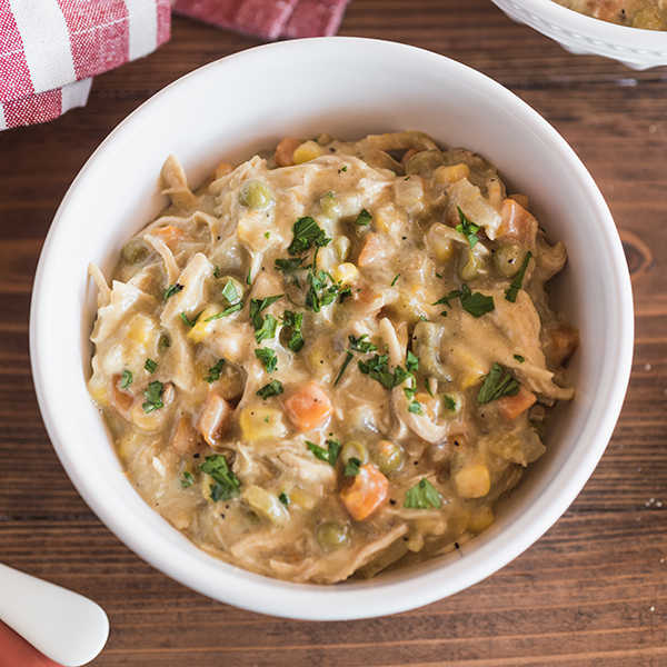 Recipe for Slow Cooker Chicken Pot Pie Stew