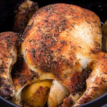 Recipe for Slow Cooker Roasted Chicken
