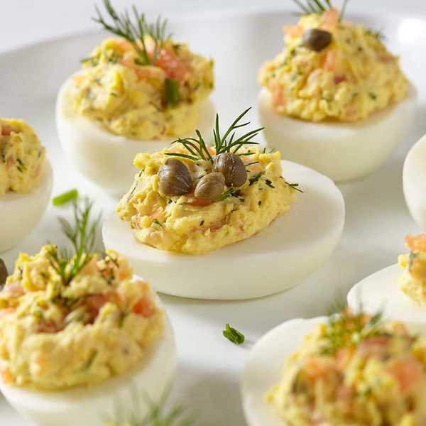 Recipe for Smoked Salmon Deviled Eggs