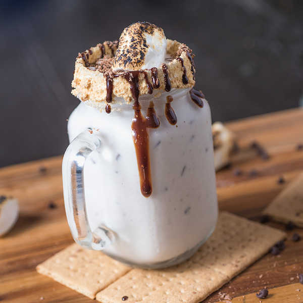 Recipe for S’Mores Milkshake