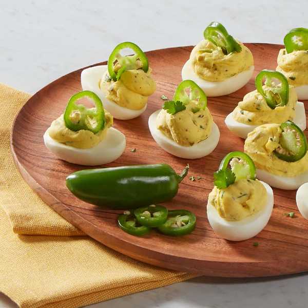 Recipe for Southwestern Jalapeno Deviled Eggs