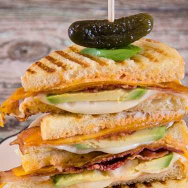 Recipe for Three Cheese Avocado and Bacon Panini