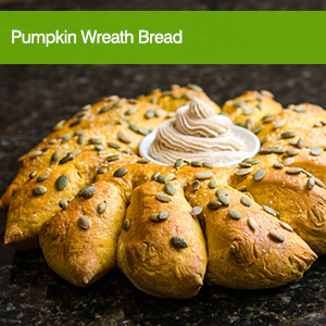 Pumpkin Wreath Bread