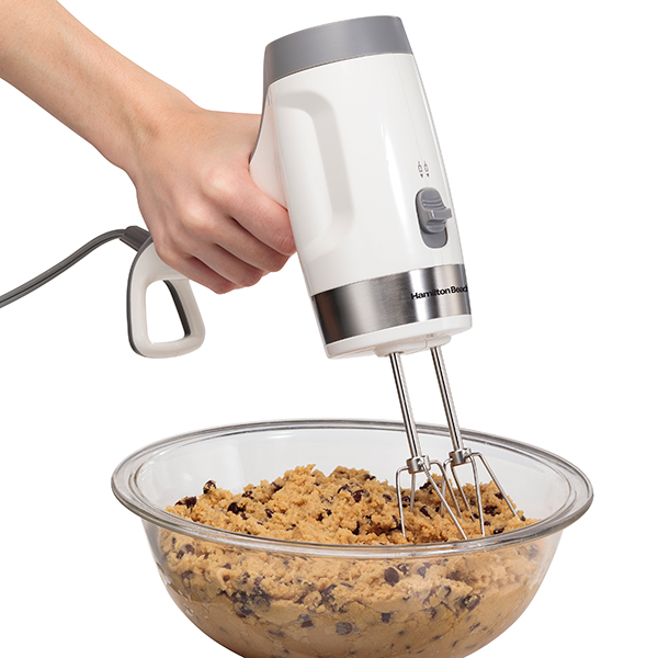 ergomix hand mixer mixing cookie dough
