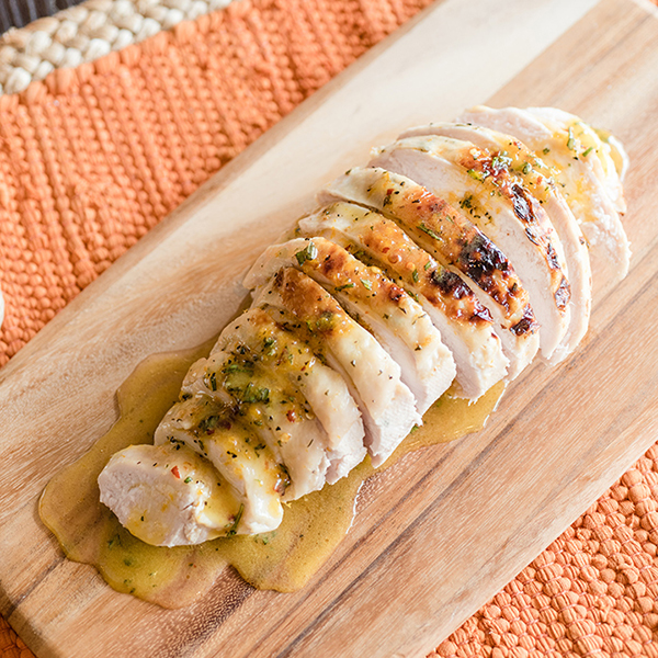 sliced thanksgiving turkey on a plate