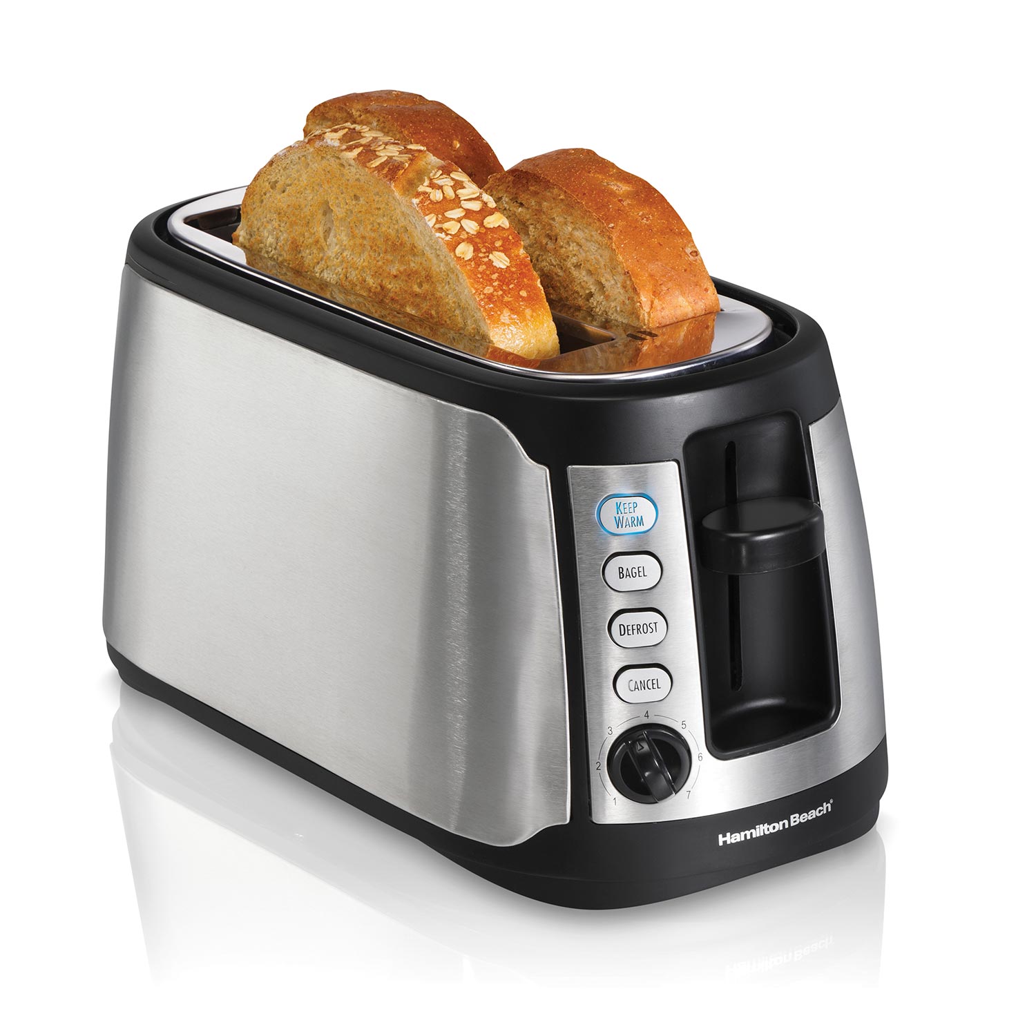 Keep Warm 4 Slice Long Slot Toaster (24810)