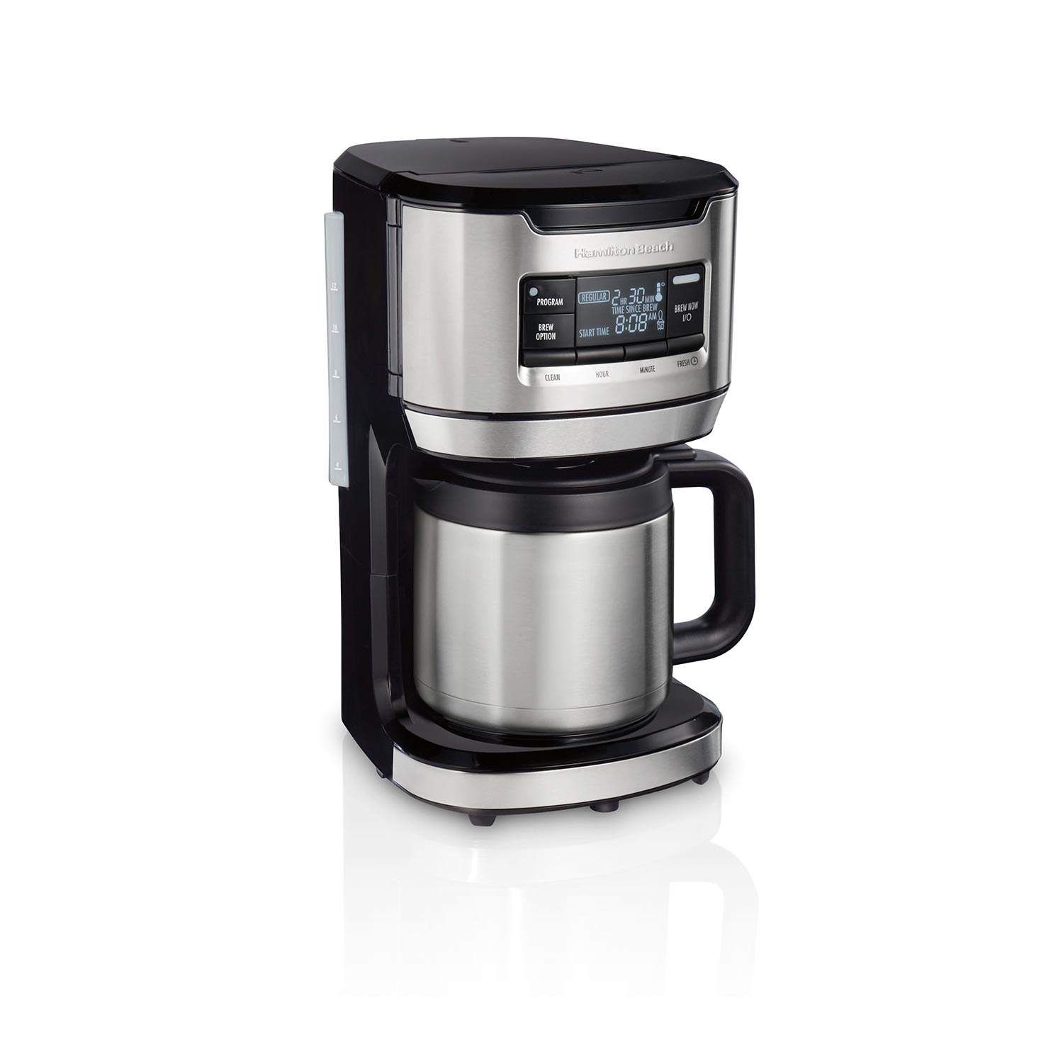Front-Fill® 12 Cup Programmable Coffee Maker with Thermal Carafe Stainless Steel Accents (46391)
