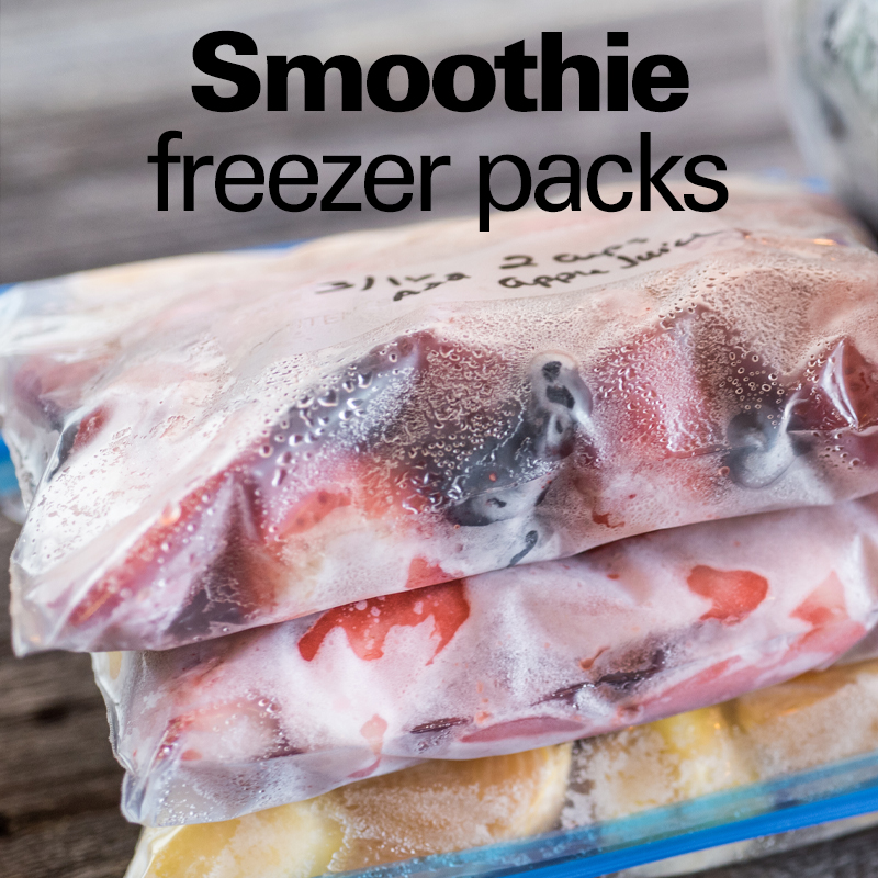 Smoothie freezer packs