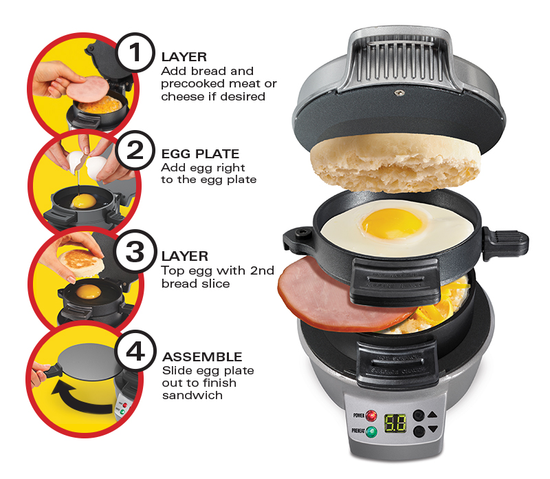 Make your morning routine better with this breakfast sandwich maker