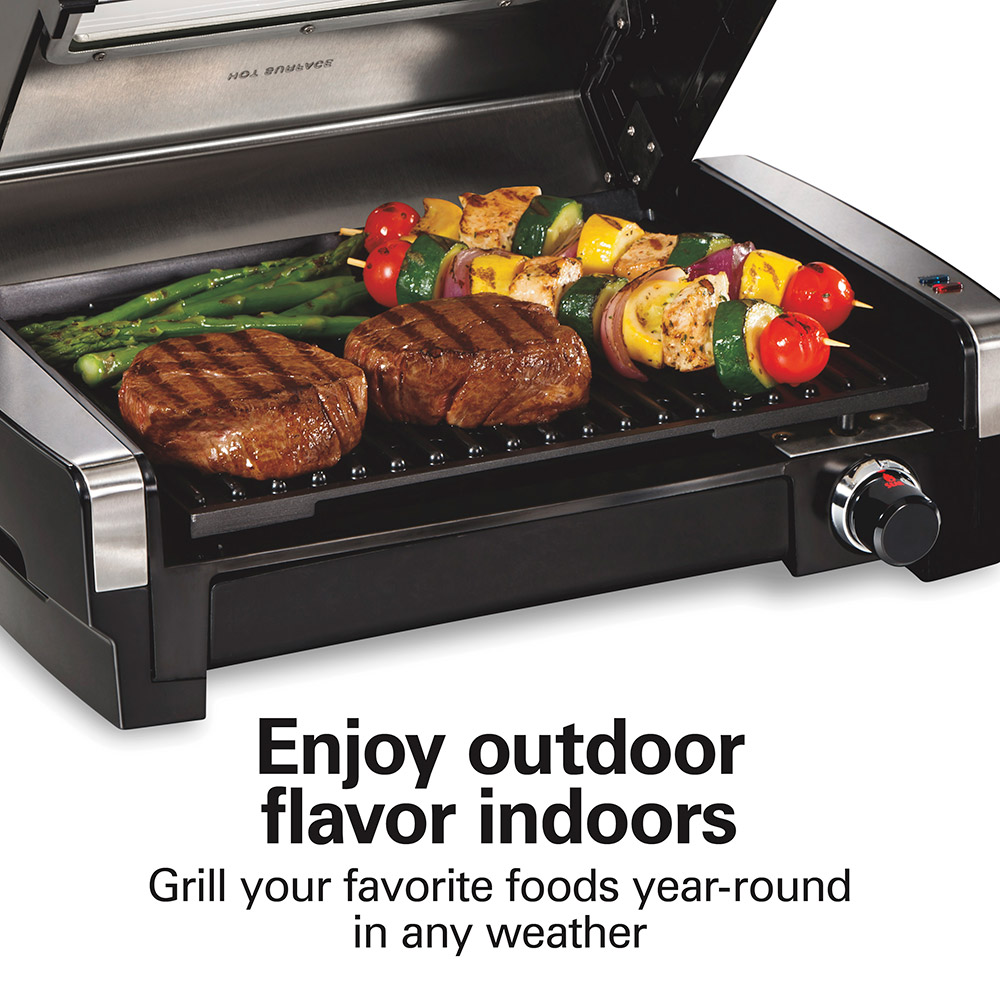 Searing Grill with Lid Window