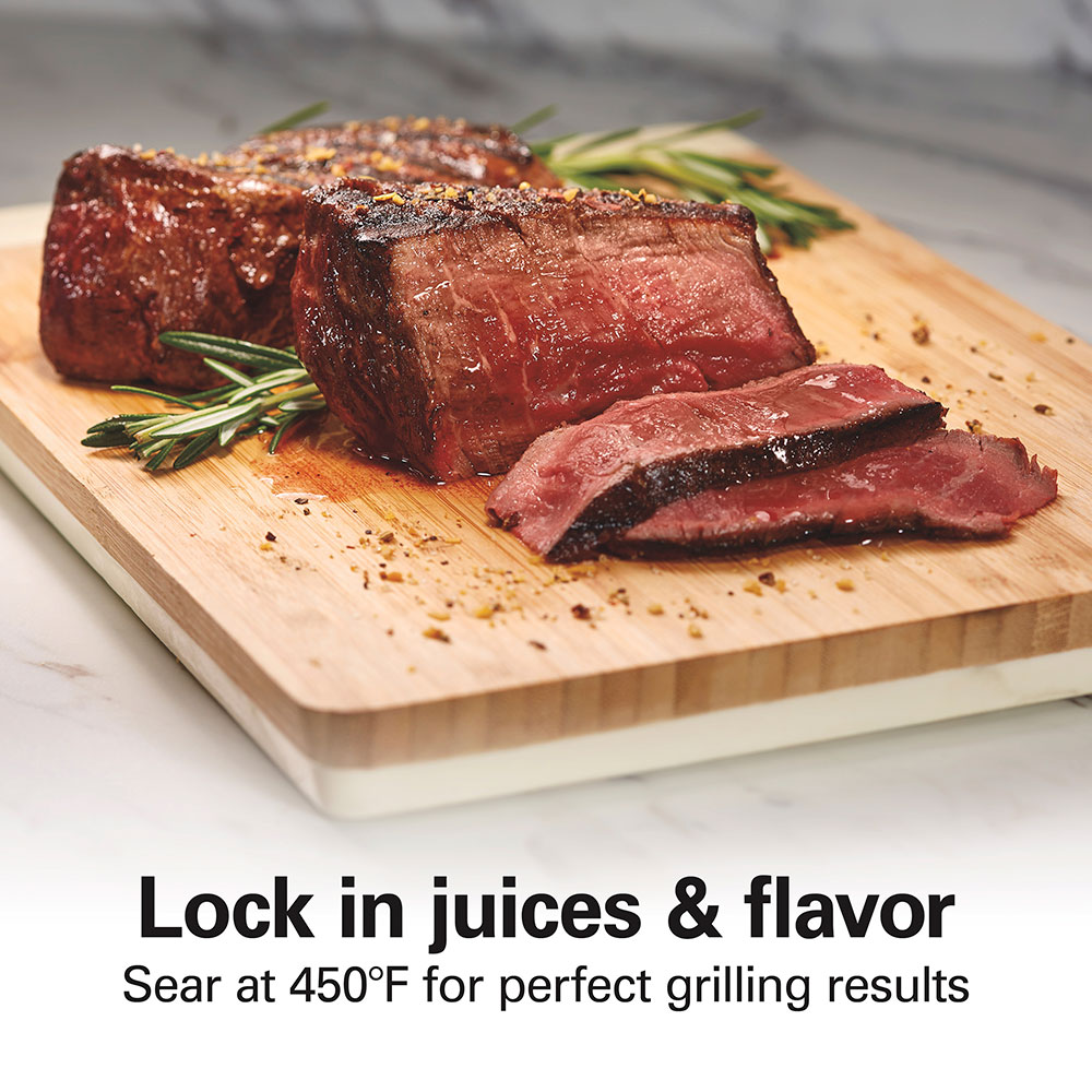 Searing Grill with Lid Window