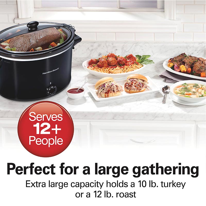Hamilton Beach 10 Quart Extra-Large Stay or Go® Slow Cooker - 33195