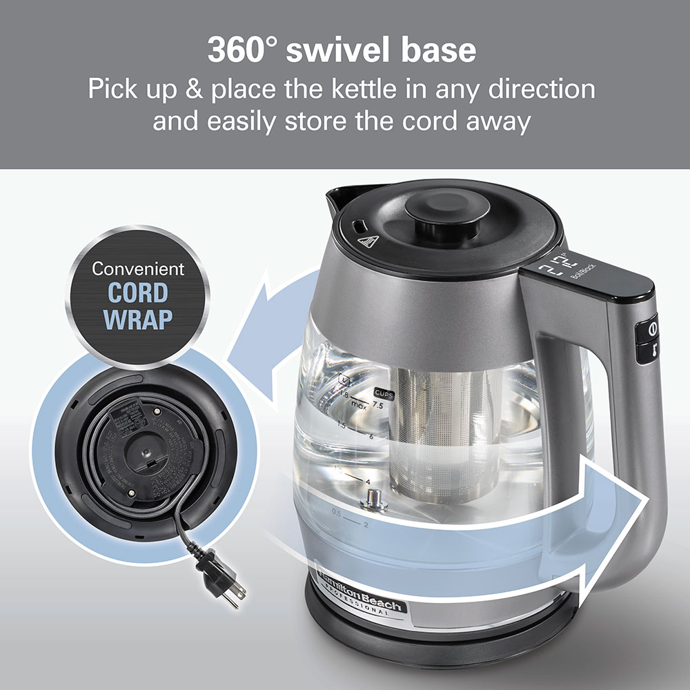 360° swivel base