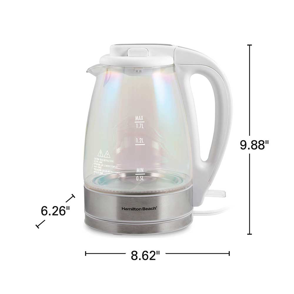 1.7Liters borosilicate glass ice and hot water pitcher with