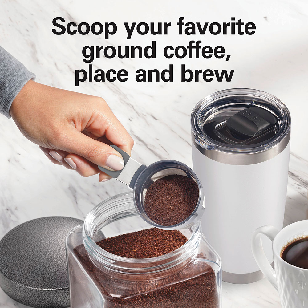 The Scoop® Single-Serve Coffee Maker, White
