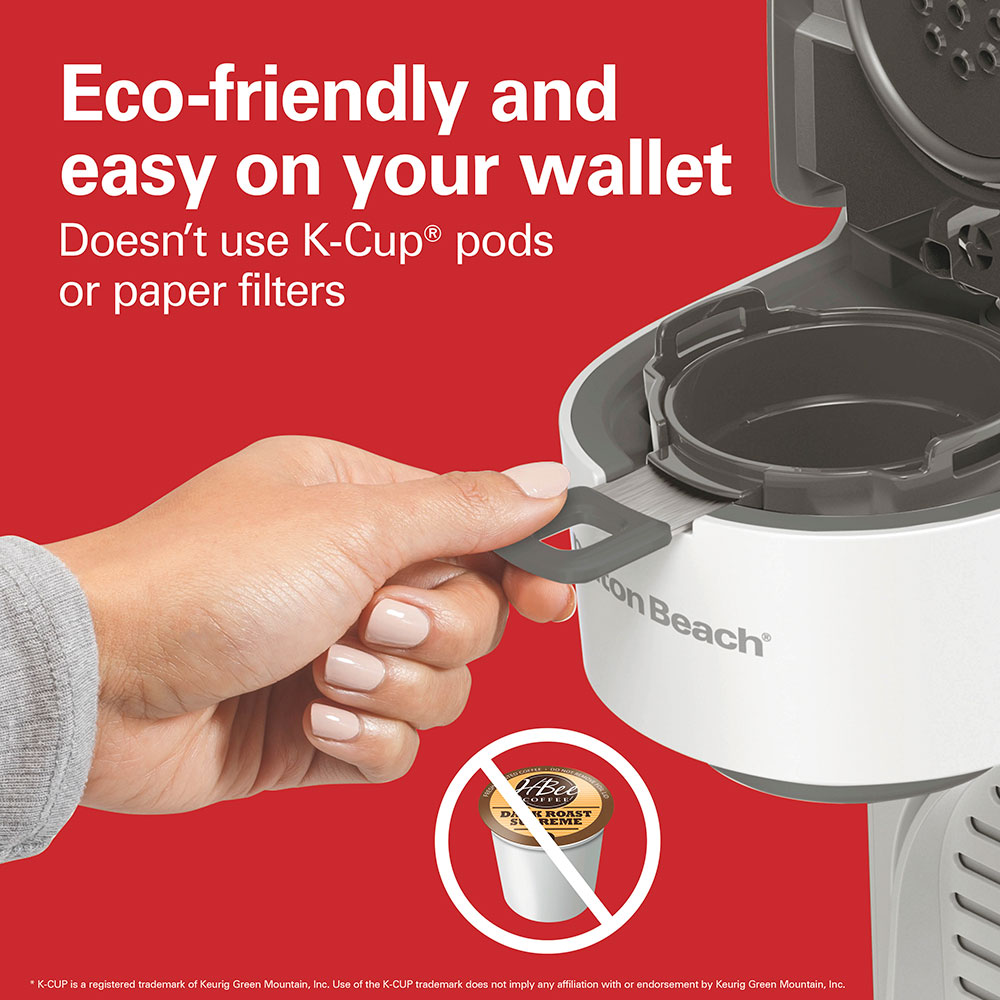 The Scoop® Single-Serve Coffee Maker, White
