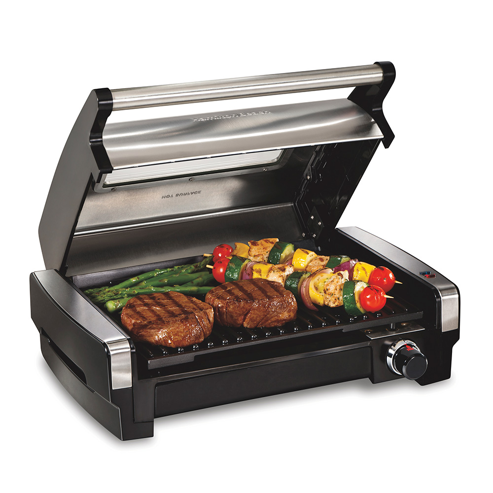 Searing Grill with Lid Window