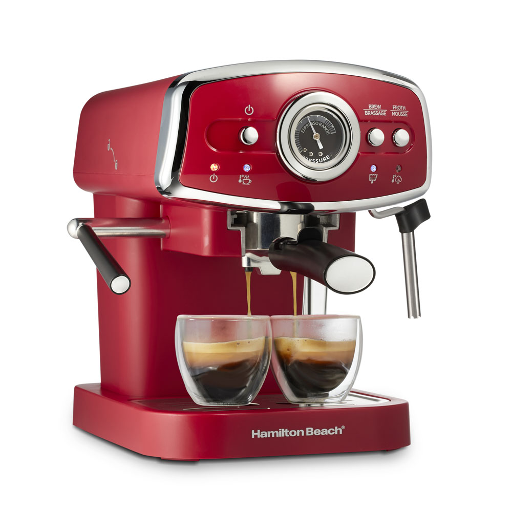 Slide & Lock™ Espresso Maker, Red (40732)